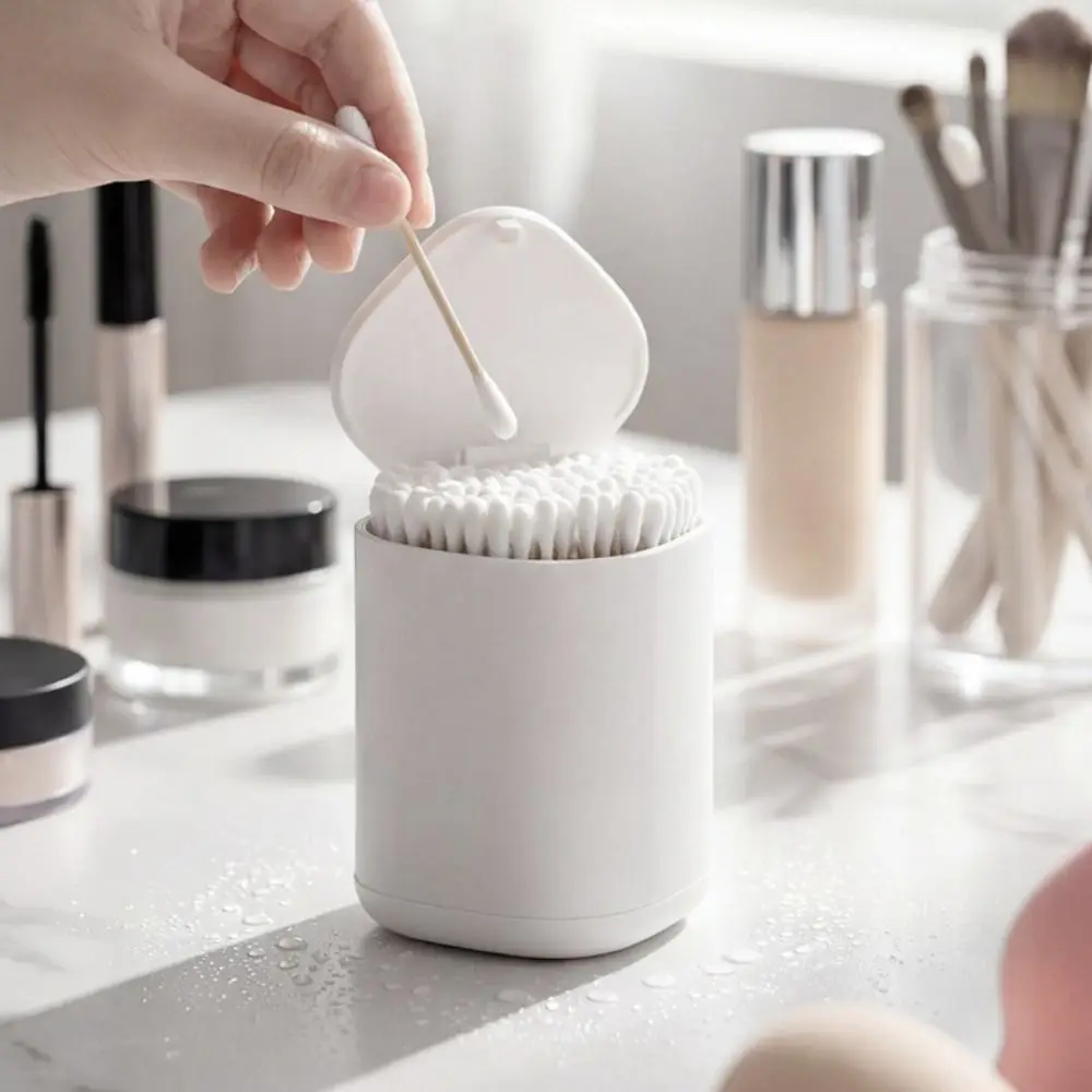 Automatic Lifting Toothpick Storage Box Push Type Sealed Tooth Pick Containers Hygienic Removable Partition