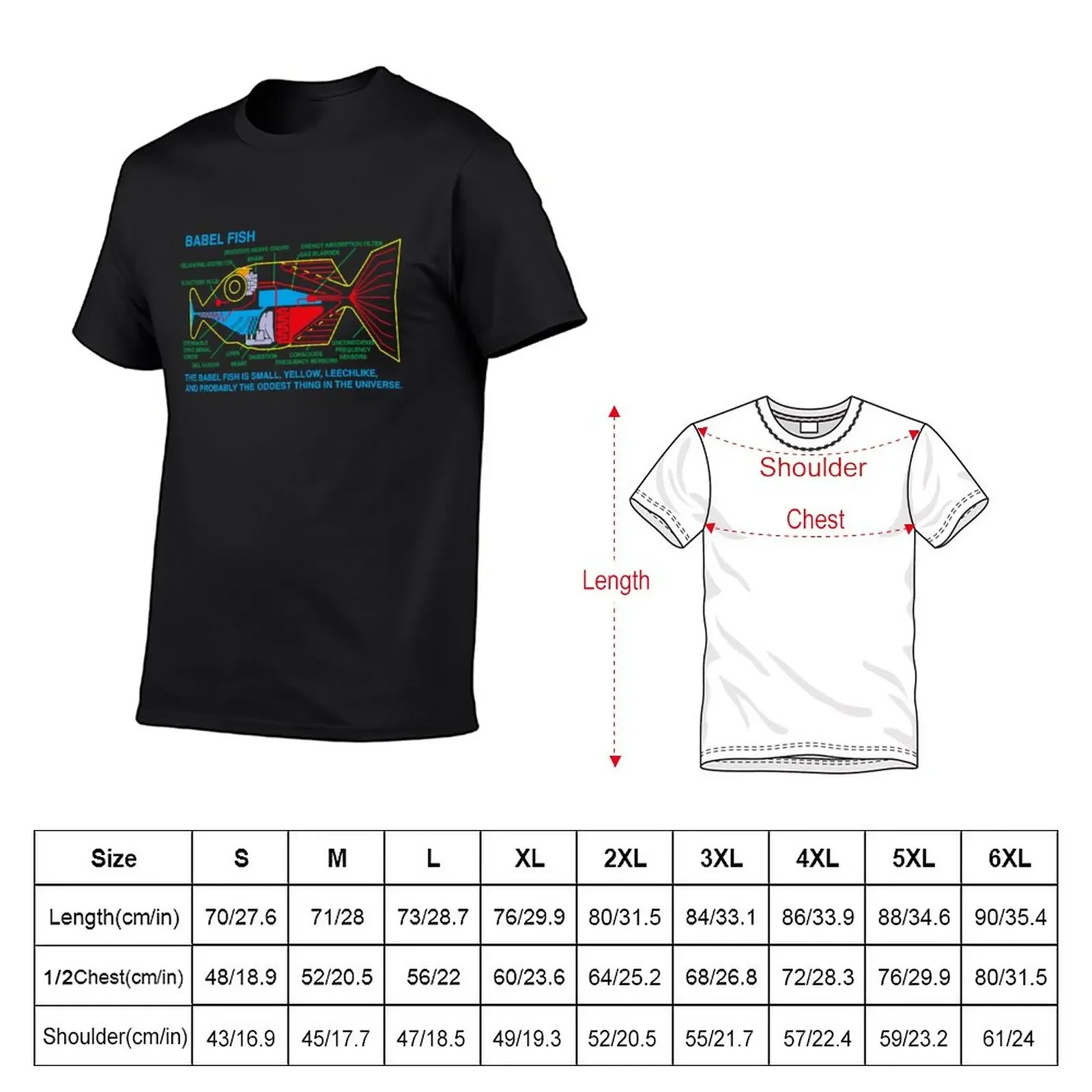 New NDVH Babel Fish H2G2 Active T-Shirt funny t shirts vintage clothes quick-drying t-shirt Tee shirt plain white t shirts men