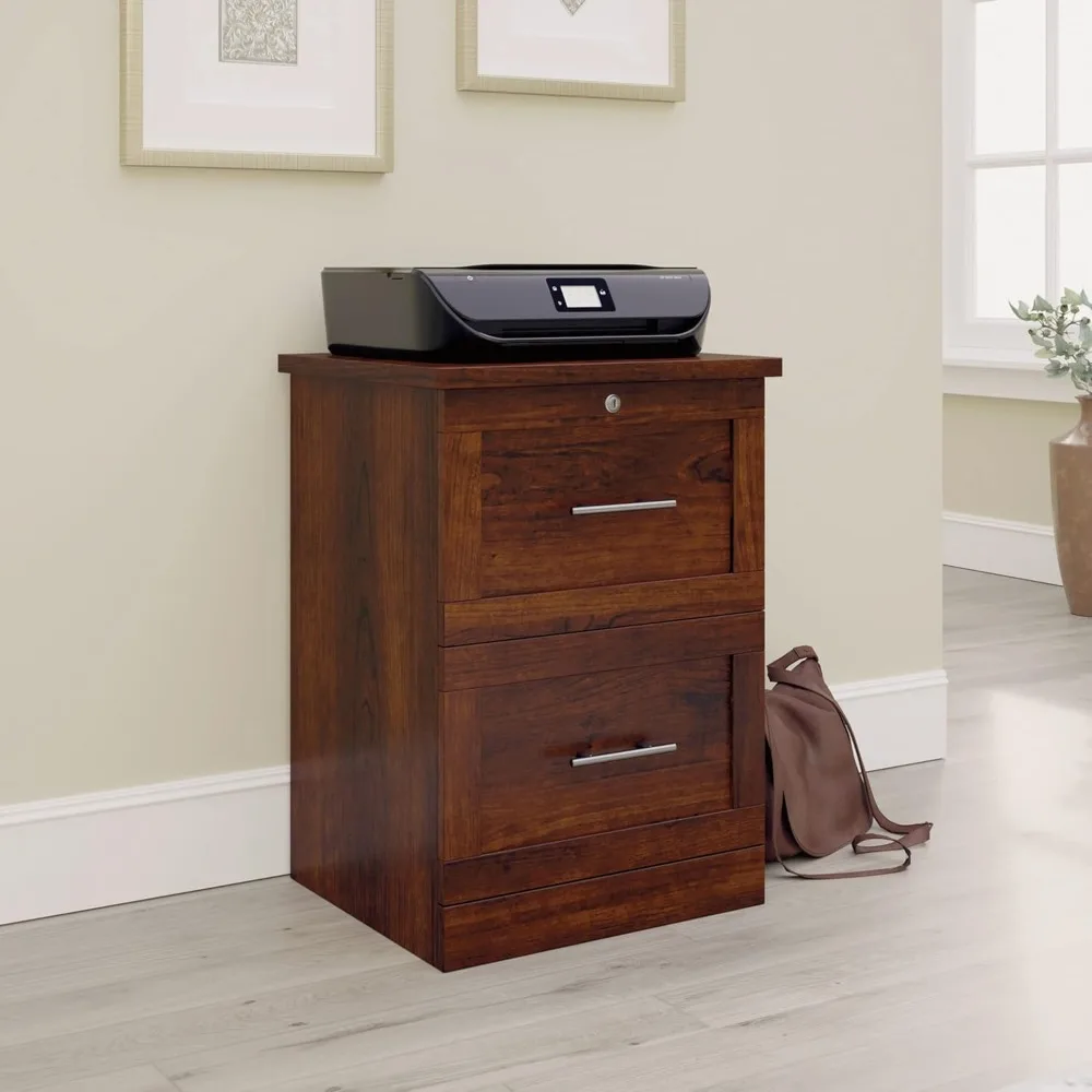 Realspace® 17D Vertical 2-Drawer File Cabinet, Mulled Cherry