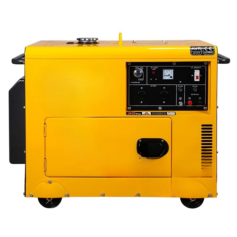 Three-phase 380v outdoor construction silent diesel generator 5kw single-phase 220V household small generator set
