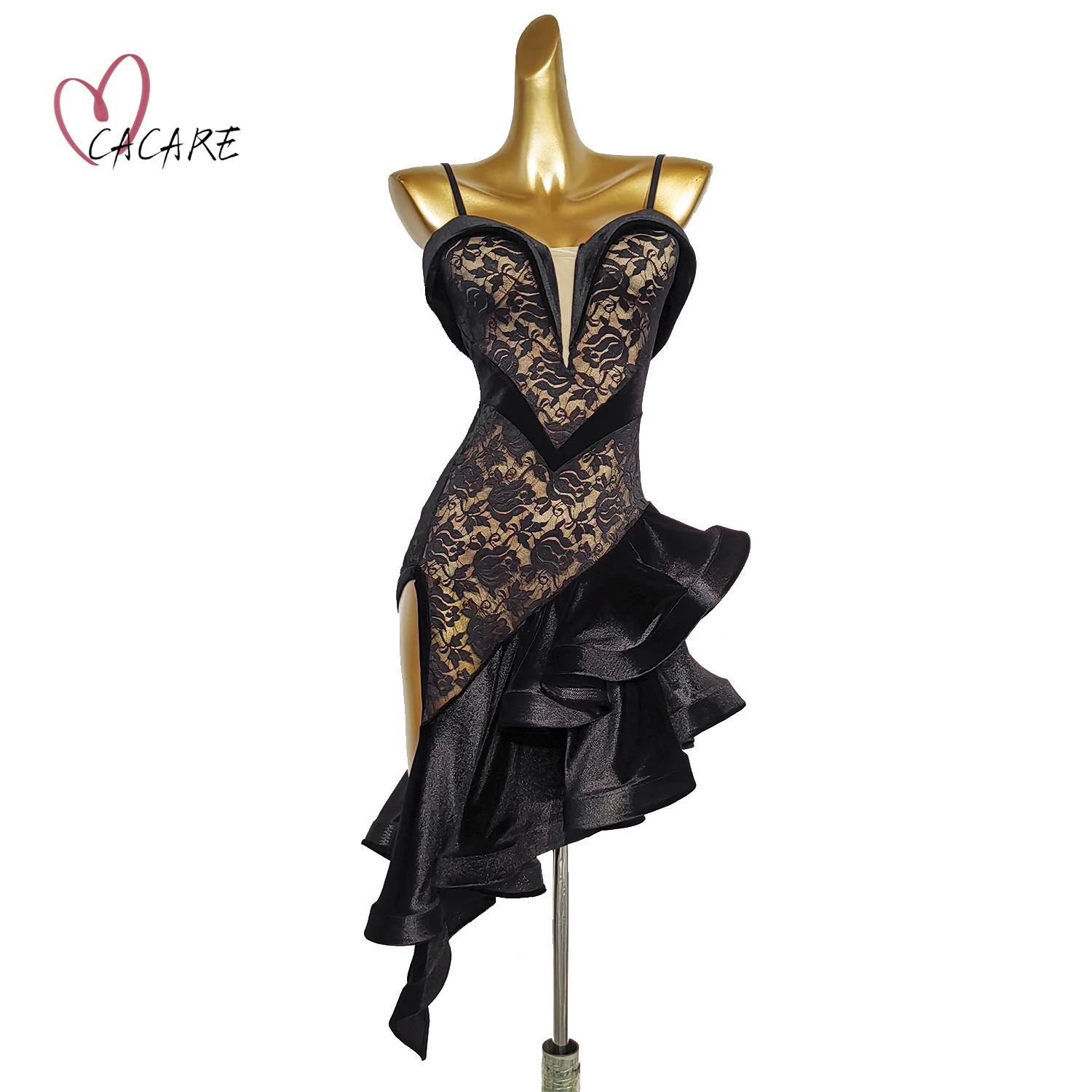 Sexy Latin Dance Dress Clothing Women Latina Salsa Latin Dance Competition Dresses Latin American Training Dress Dropship 0514