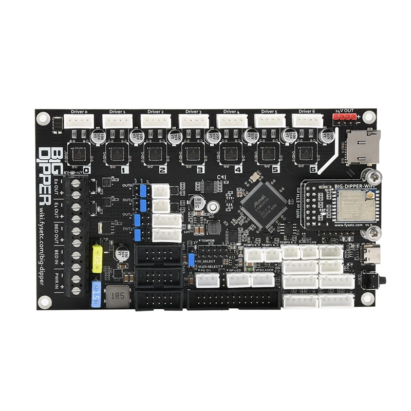 Imagem -05 - Atualização Motherboard para Impressora 3d Grande Dipper Board Dual Mini Wifi Placa de Controle para Voron Blv Máquina Cnc