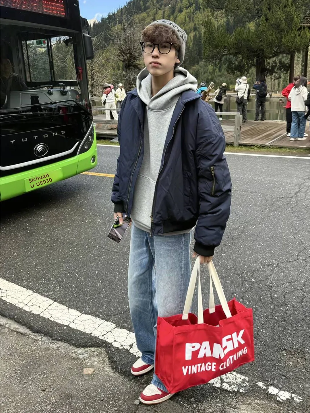 

Olive een Pilot Jaet Men's Autumn Winter Thiened Baseball Sle Collar Cotton Workwear Outerwear Cleanfit Casual Faion