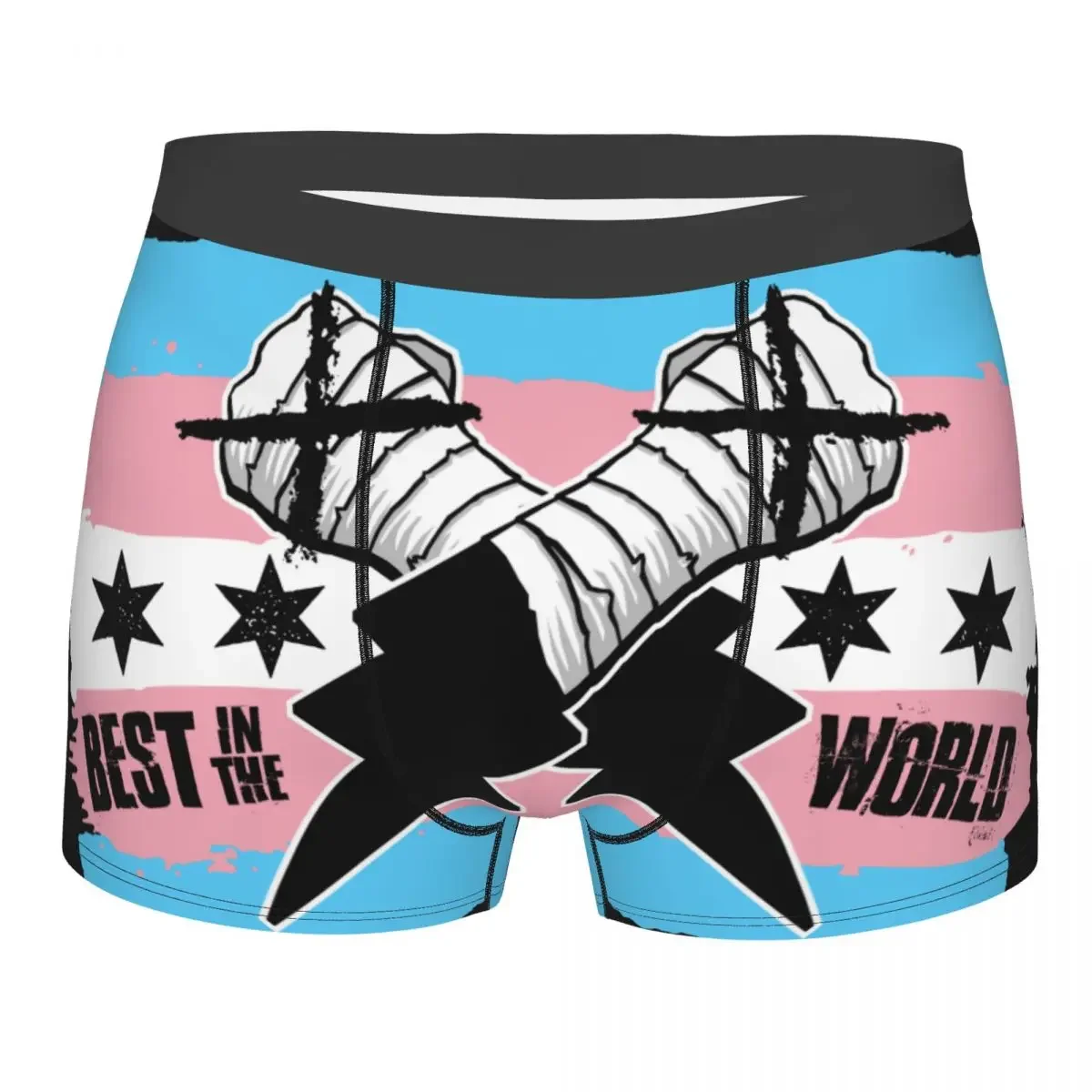 Famous Wrestler CM Punk Boxer Shorts For Men 3D Print Underwear Panties Briefs Breathable Underpants