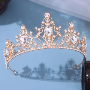 1 Piece of Gentle Multi-Layered Pointed Crown, Bohemian Vintage Elegant Bridal Party Dress Styling Accessory