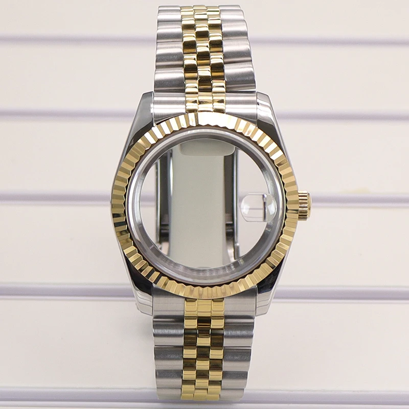

NH35 36mm 39mm High Quality Waterproof Watch Case bands Sapphire Glass For Datejust NH35 NH36 NH38 NH70 Miyota8215 Jubilee Strap