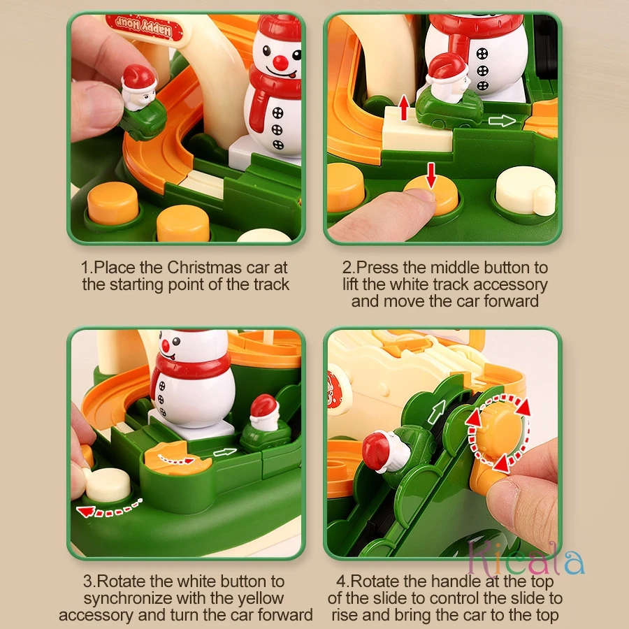 Racing Rail Car Model Educational Toys Children Track Adventure Game Brain Mechanical Interactive Train Christmas Toy