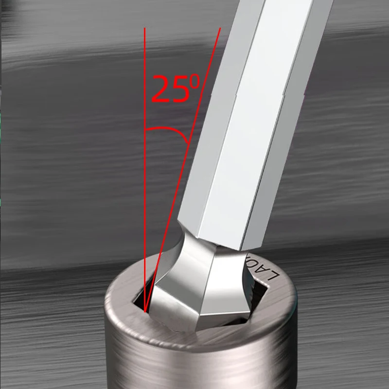 LAOA 1pc Ball Head T-shape Hex Wrench 2-10MM S2 Hex Key 58HRC Hexagon Screwdriver Socket Screw Wrench Spannner view 3