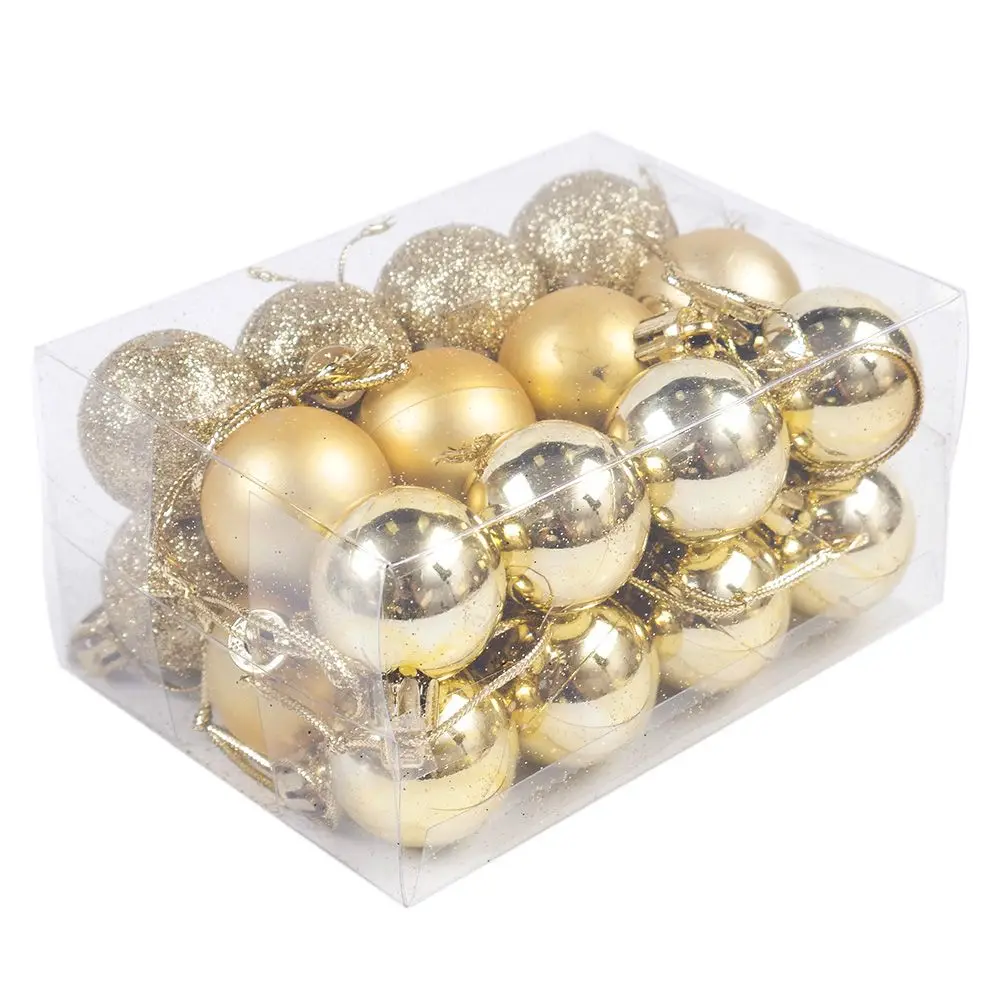 Christmas Balls for Tree 24 Pcs/Set Christmas 3cm Baubles Ornament Party Home Garden Decoration for Xmas Tree Decoration 2023