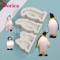 Penguin Silicone Fondant Mold Chocolate Candy Mould DIY Clay Resin Making Model Cake Decorating Tools Kitchen Pastry Bakeware