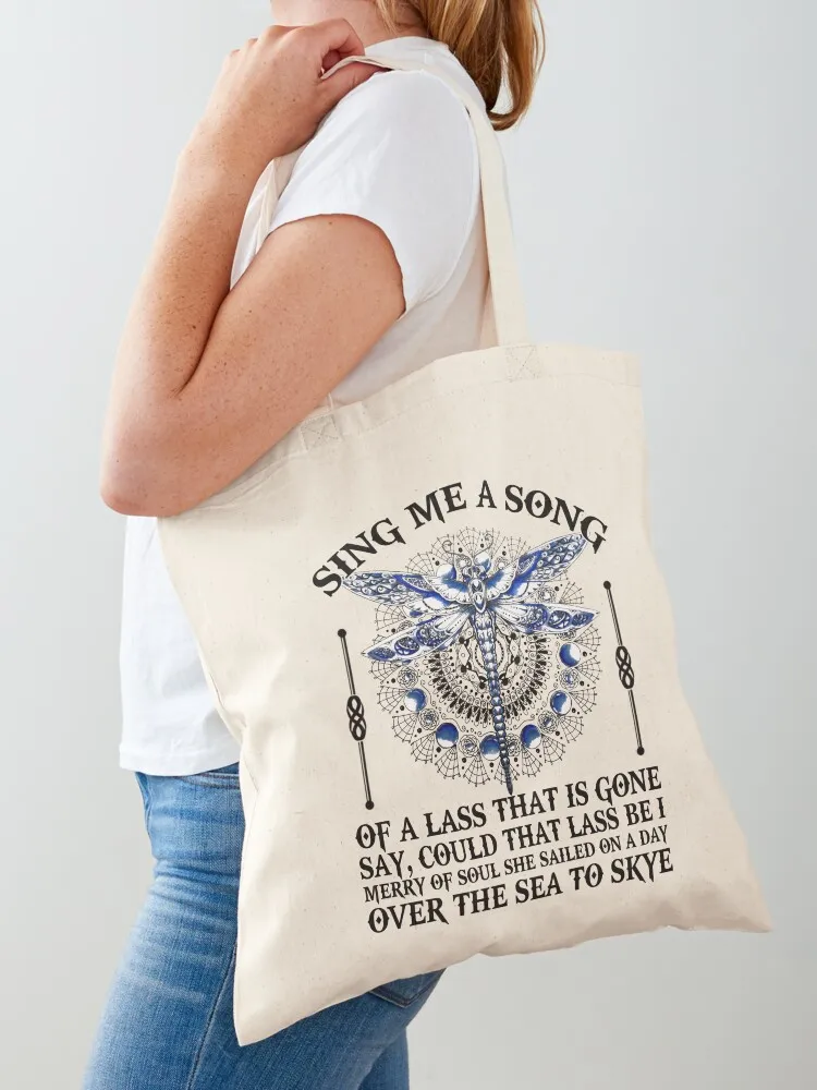 

Sing Me A Song Of A Lass That Is Gone Tote Bag female bag reusable grocery bags canvas tote bag shopping logo