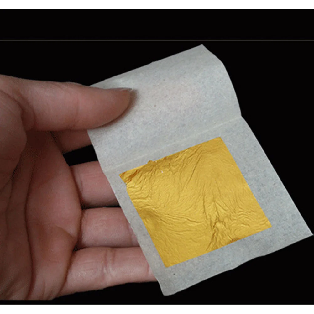 10Pcs Pure Gold Leaf Contains 98% Gold Edible Gold Skin-brightening And Buddha Statues Are Coated With Gold Foil (Golde