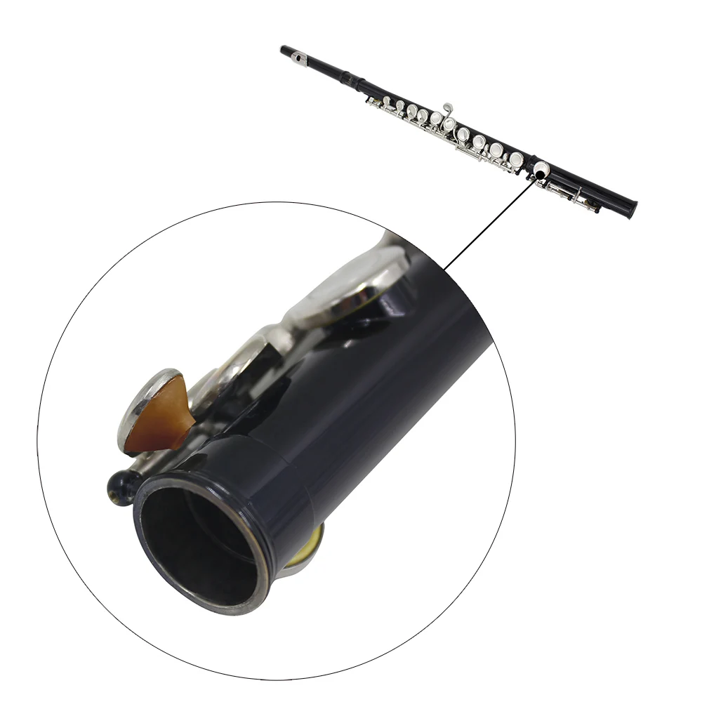 SLADE 16 فتحة الناي C مفتاح مغلق الأسود الناي cupronickel المهنية آلات النفخ الموسيقية المبتدئين الناي مع صندوق