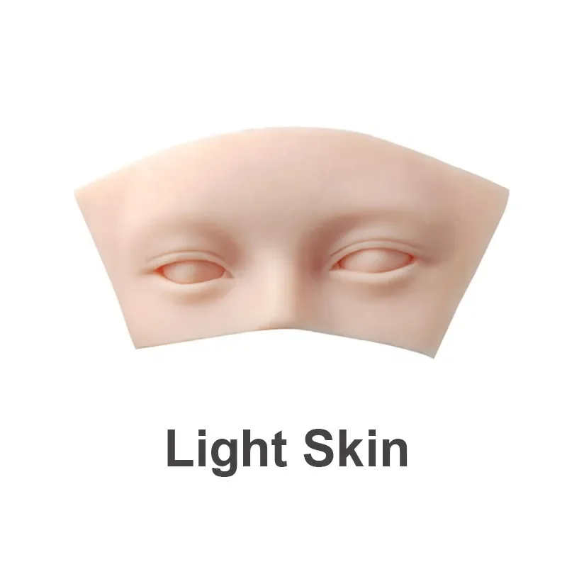3D Silicone Mannequin Simulates Real Human Face Skin for Eyebrow/Eye Makeup Practice Skin Tattoo Artis