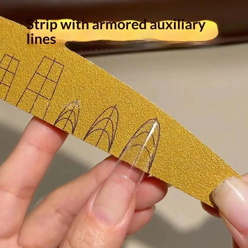 5 Pcs Nail File Set With Scale Nail Art Double-sided 80-240 Grit Nail File Grinding Sanding Buffer Buffing Manicure Tool