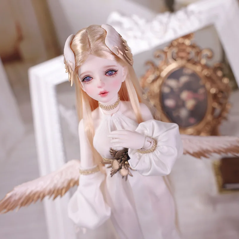 판타지 엔젤 1/4 우리엘 풀세트 A BJD 인형 마법의 날개 수지 장난감