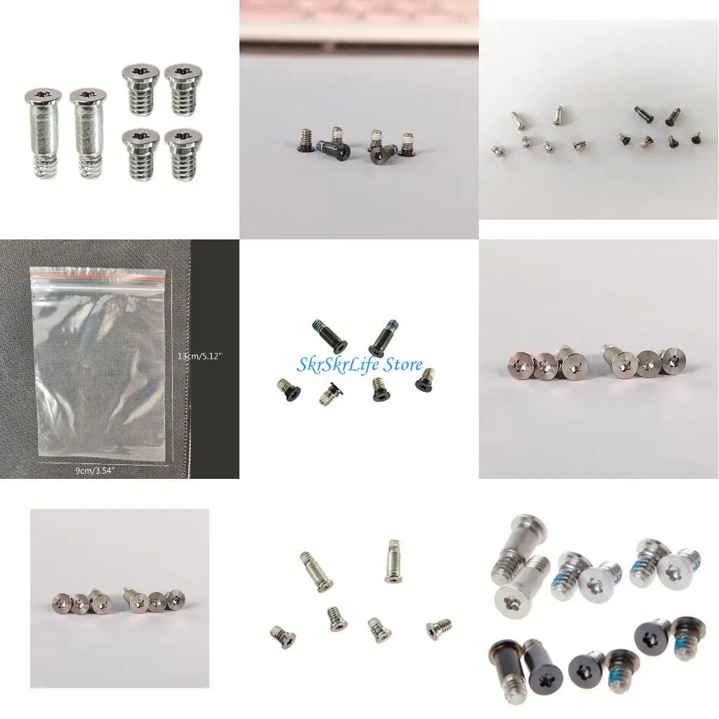 

E65E 6pcs нижний чехол для корпуса крышка для ремонта ноутбука Pentalobe для A2141