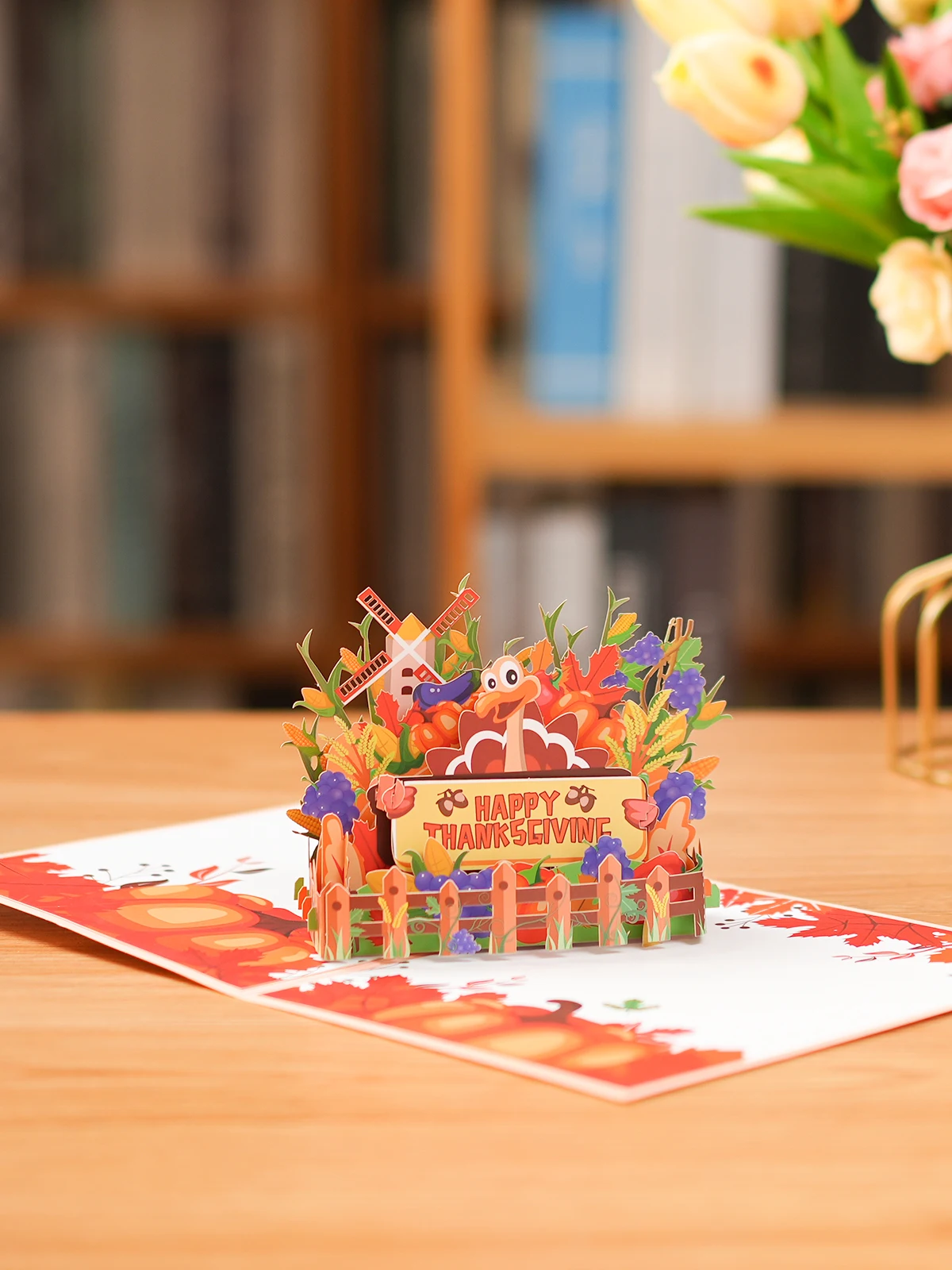Thanksgiving Day Karte 3D Pop-Up Dankeskarte – Detail 5