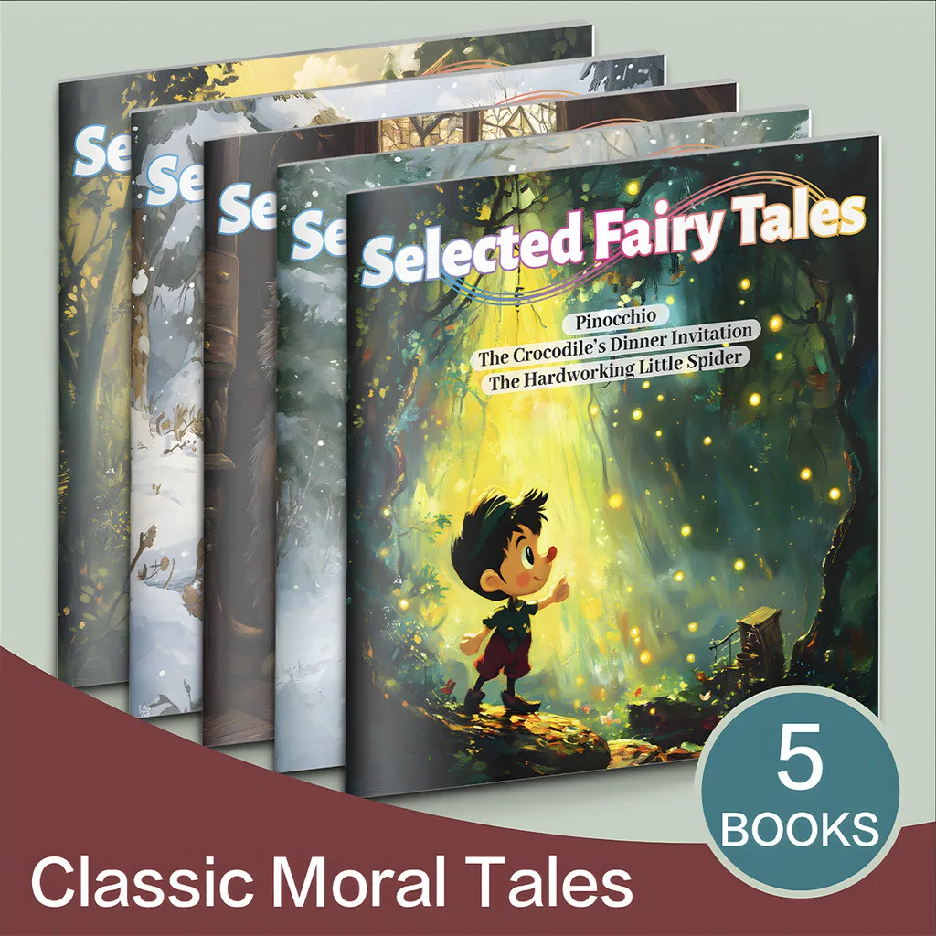 

Classic Moral Tales—5-Book Children's Picture Book Set|Fairy Tales & Bedtime Stories with Life Lessons