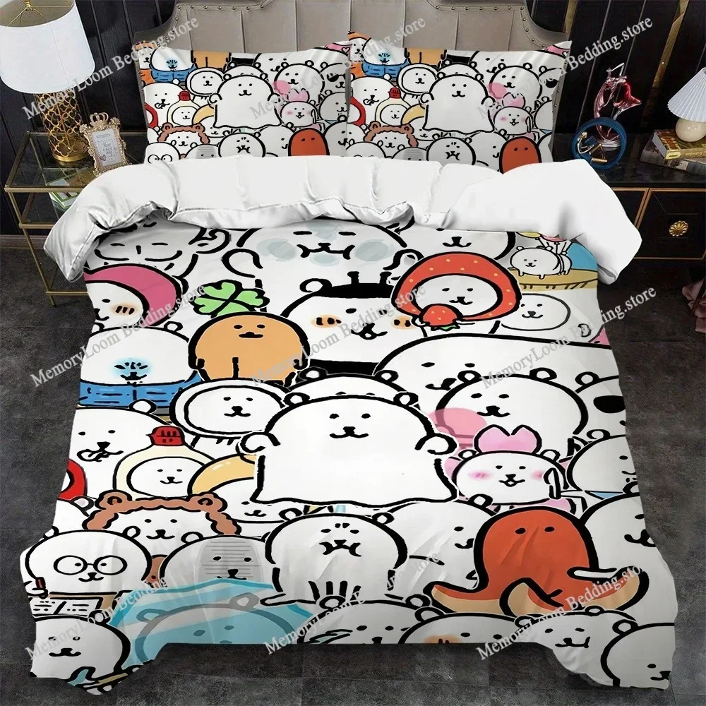 

Kawaii J-Jokes Bear Duvet Cover Set Home Style Bedding Soft Laundry Cotton Bed Four Seasons Student Dormitory Home Textileextile