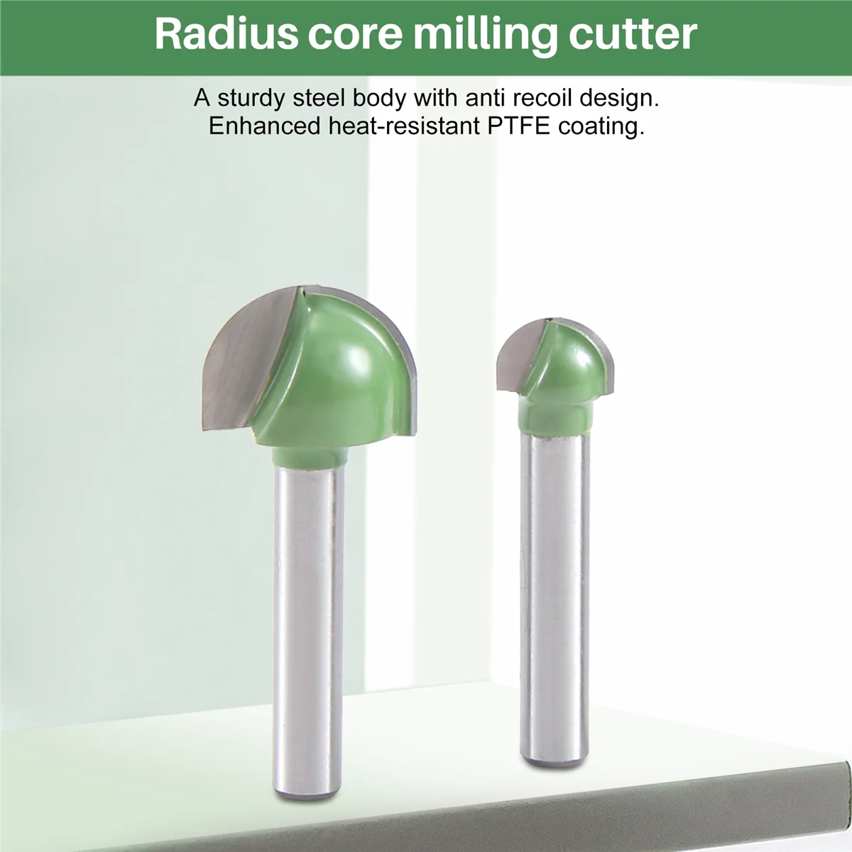 5 Stuks 6Mm Schacht Bal Neus Frezen Set Frees Ronde Cove Box Vhm Cnc Radius Core frezen Bit