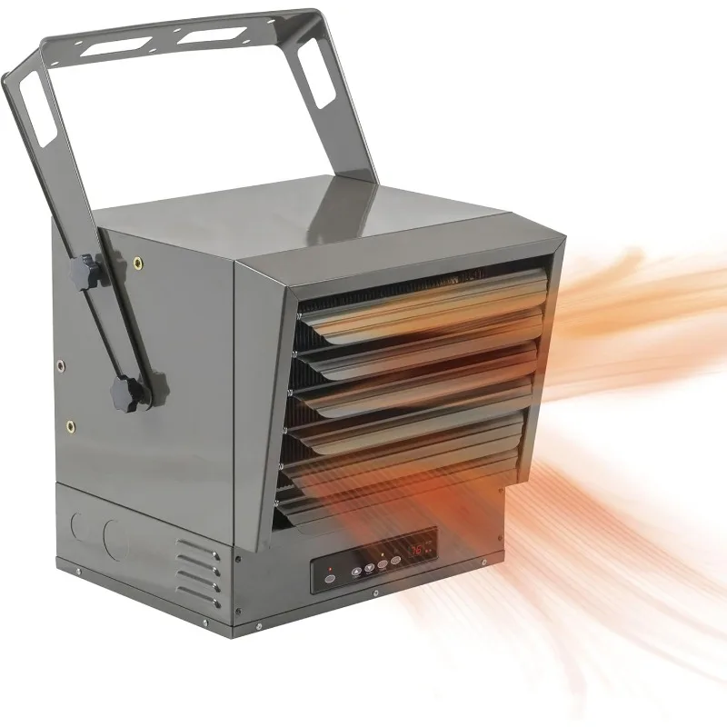 

Жесткий проводной цифровой потолочный обогреватель Comfort Zone с полнофункциональным пультом дистанционного управления, 10 000 Вт, 240 В, примусовый вентилятор