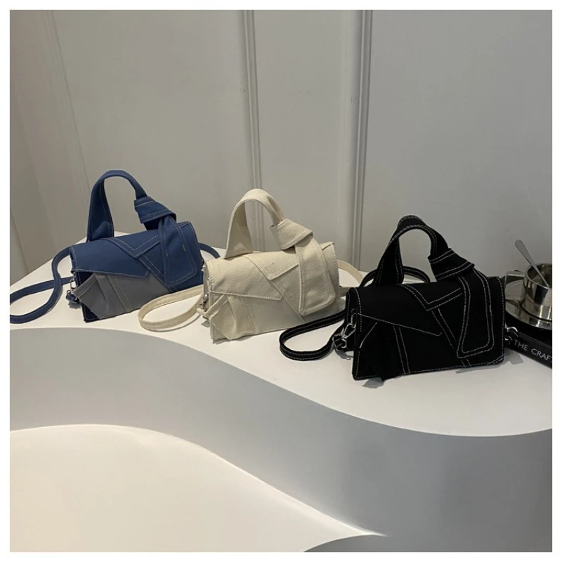 

Women Bag Demin Fashionable All-match Simple Office Lady Patchwork Shoulder Bags Pures and Bags Crossbody Girls Bag