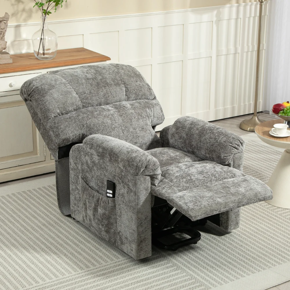 

Infinite Position Single Recliner Electric Power Lift Riser Sofa Chair Fabric Inflatable Living Room Furniture Sale For Elderly