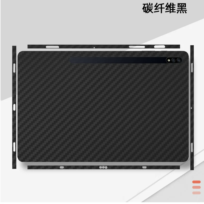 Specjalna konstrukcja 1 szt. Tylna + naklejka z boczną skórą folia ochronna do Samsung Galaxy Tab S7 FE T733 12.4 11 S8 Ultra 14.6 — zdjęcie 4