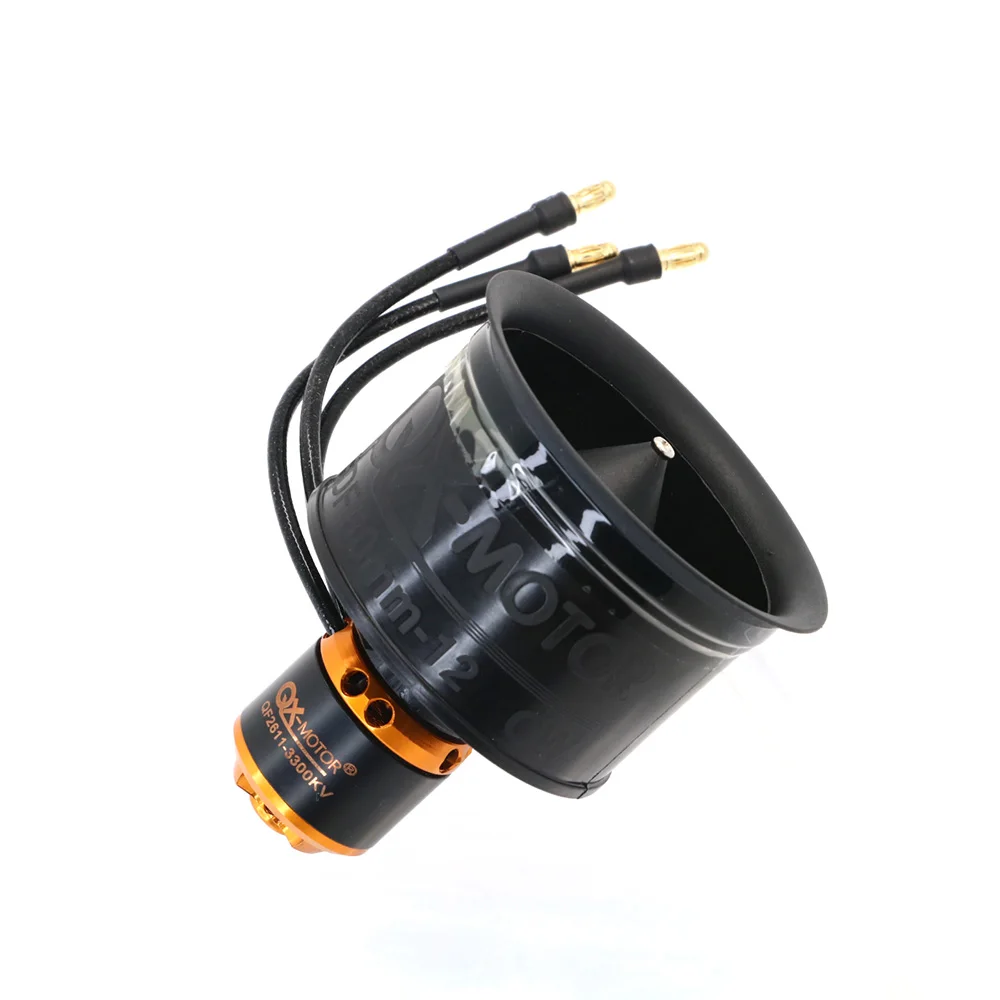 QX-MOTOR 50mm EDF QF2611 QF2611PRO 12-Blatt-Impeller mit 3300KV/ 4000KV /4600KV/ 5000KV bürstenlosem Motor für RC-Jet-Flugzeuge – Detail 6