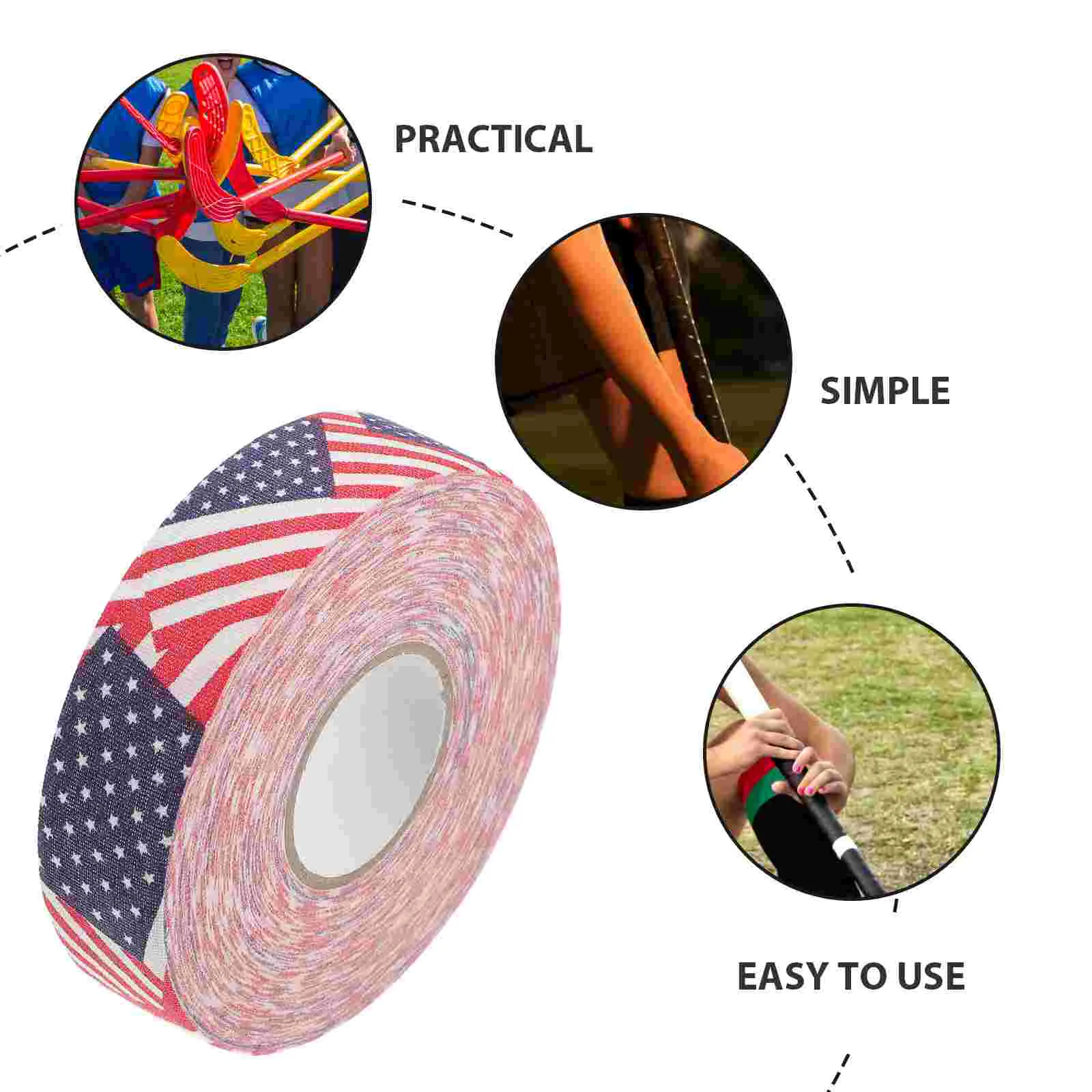 Hockey Tape Ice American Style Anti-skid Stick Wrapper Protector Cotton Transparent Stickers