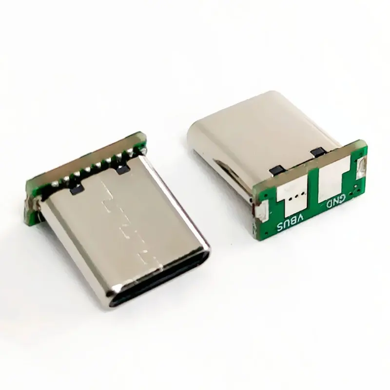 3/5/10/20PCS USB 3.1 Type C Vertical Patch Board 16pin 4 /2Welding Wire Data Band PCB USB Board Male Head 16P Usb C Connector