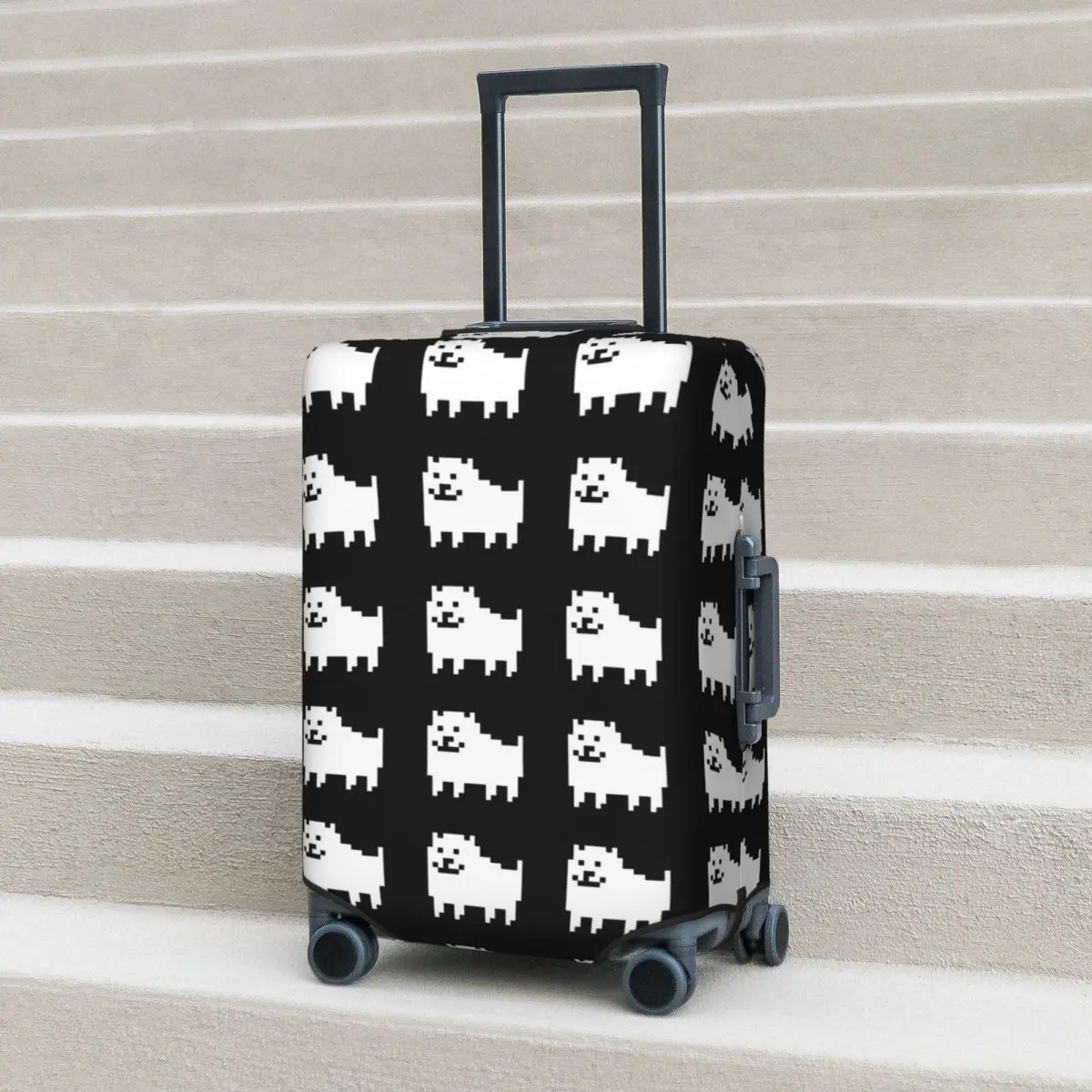 

Undertale Annoying Dog Suitcase Cover Protection Elastic Travel Luggage Protector Covers for 18-32 Inch
