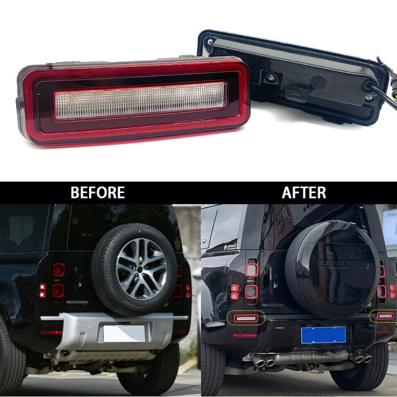 

Задние светодиодные указатели поворота заднего хода, стоп-сигналы, светодиодный хвост для Land Rover Defender