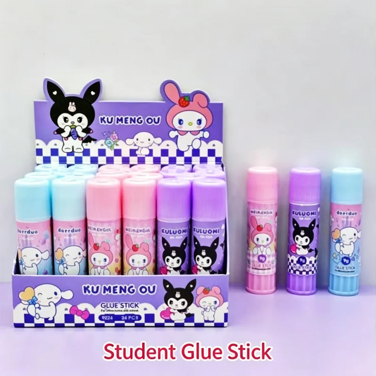Colla in stick Sanrio 9g, Cute Choromy, colla non tossica, forniture per ufficio e artigianato per studenti, articoli di cancelleria, forniture didatt