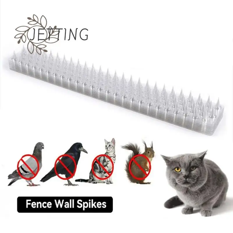 Bird Blinder Bird Spikes Fence Cat Defender Plastic Fence Wall Spikes For Keep Off Pigeons Fence Walls Best Bird Deterrent