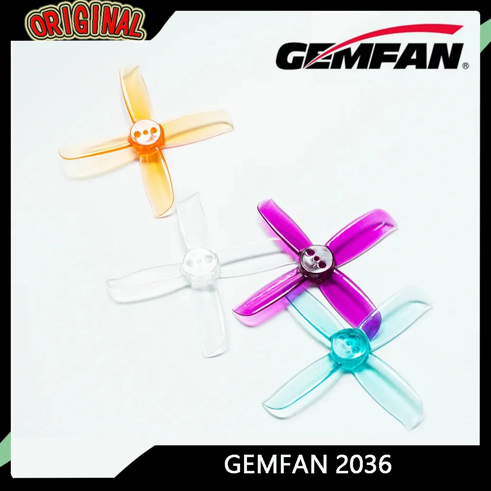 

GEMFAN 2036 4-лопастная опора для ПК CW/CCW — высокая тяга для гоночного квадрокоптера FPV с 2-дюймовой рамой, подходит для бесщеточного двигателя 1105/1106/1108