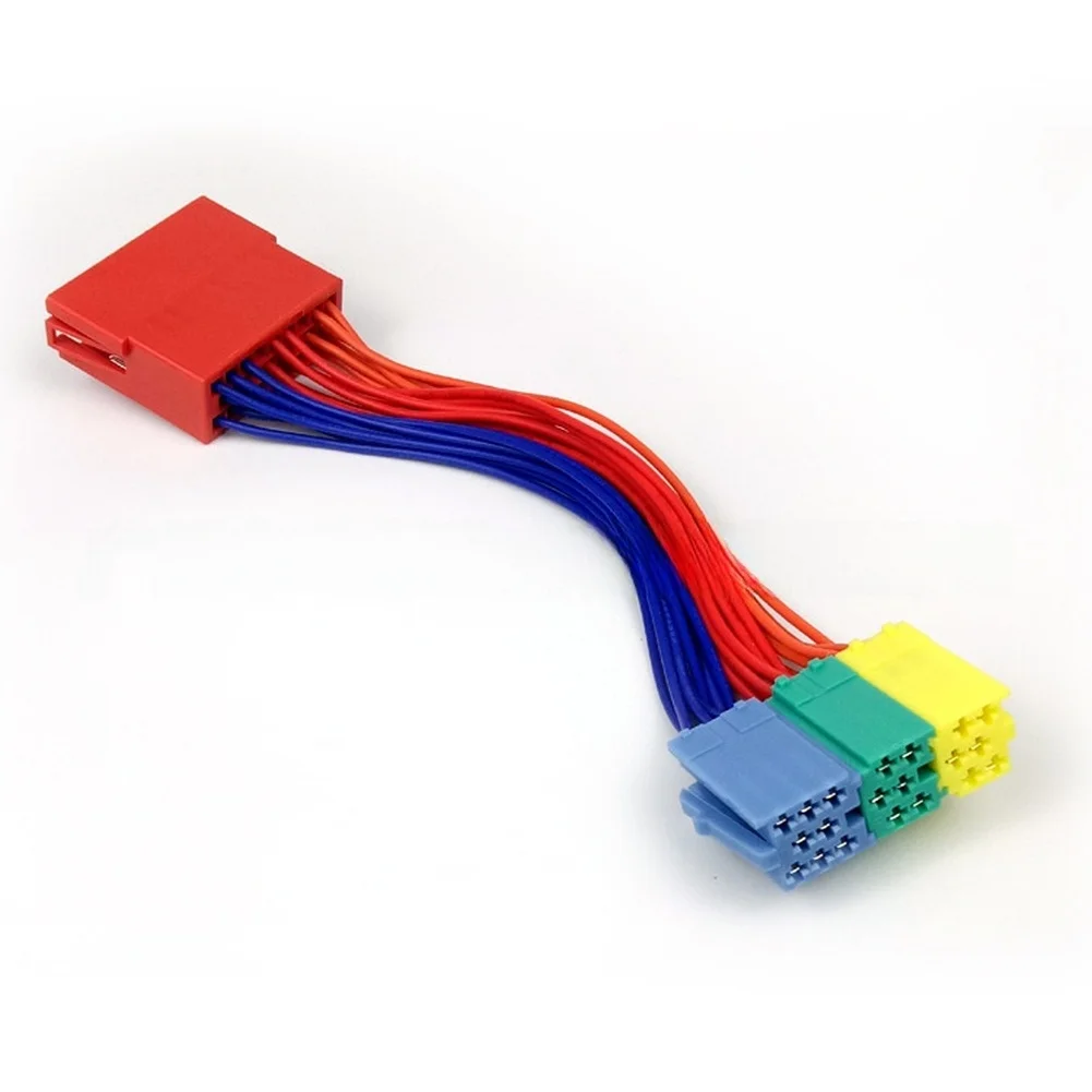 Car ISO 20Pin Plug-Connector Extension CD Harness Cable Adapter Cable Distributor For PASSAT For SKODA Automotive Accessories