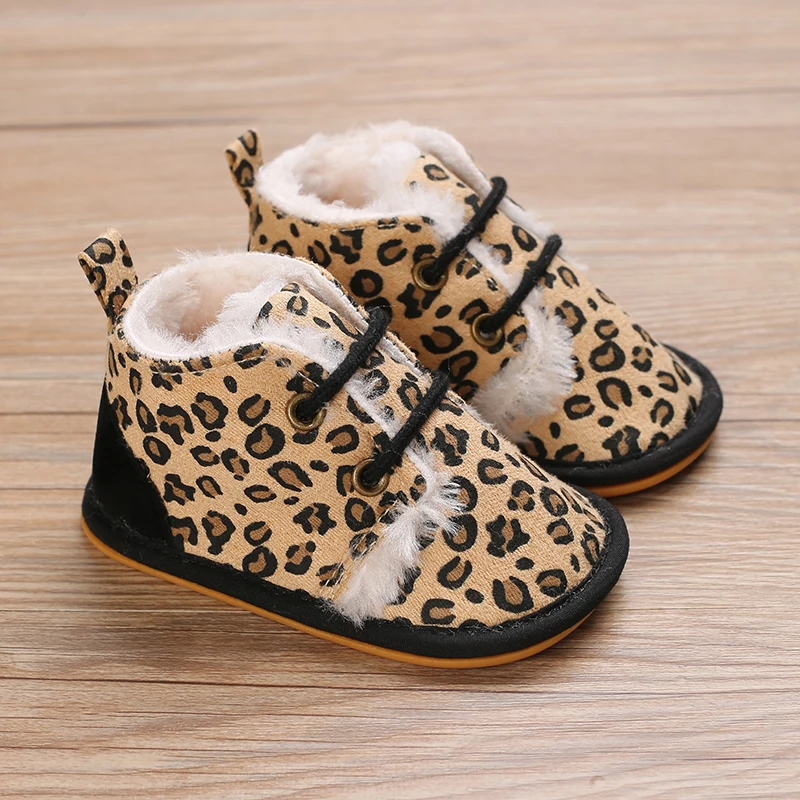 Winter-Babystiefel für Jungen und Mädchen, Laufschuhe mit Schnürung, bequem und weich für Vorschulkinder 0-18 Monate, für Neugeborene. – Detail 4