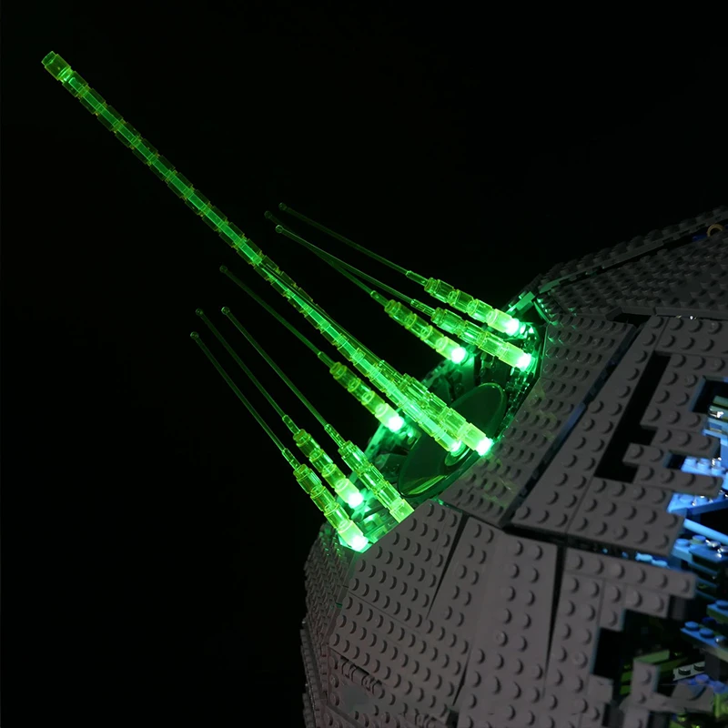 Kit de luz LED RC DIY para LEGO 10143 Death Star 2 (solo luz LED, sin modelo de bloques)