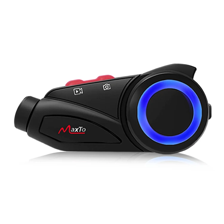 MaxTo M3S 2K Motorcycle Driving Recorder Helmet Wireless Bluetooth 5.0 helmet bluetooth intercom Headset