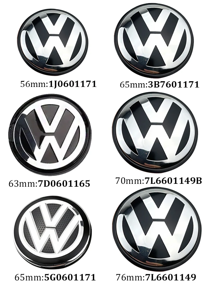 Volkswagen Wheel Center Hub Caps 56mm 65mm 70mm wheel cover for VW Golf 4 5 6 7 Polo Passat B5 B6 B7