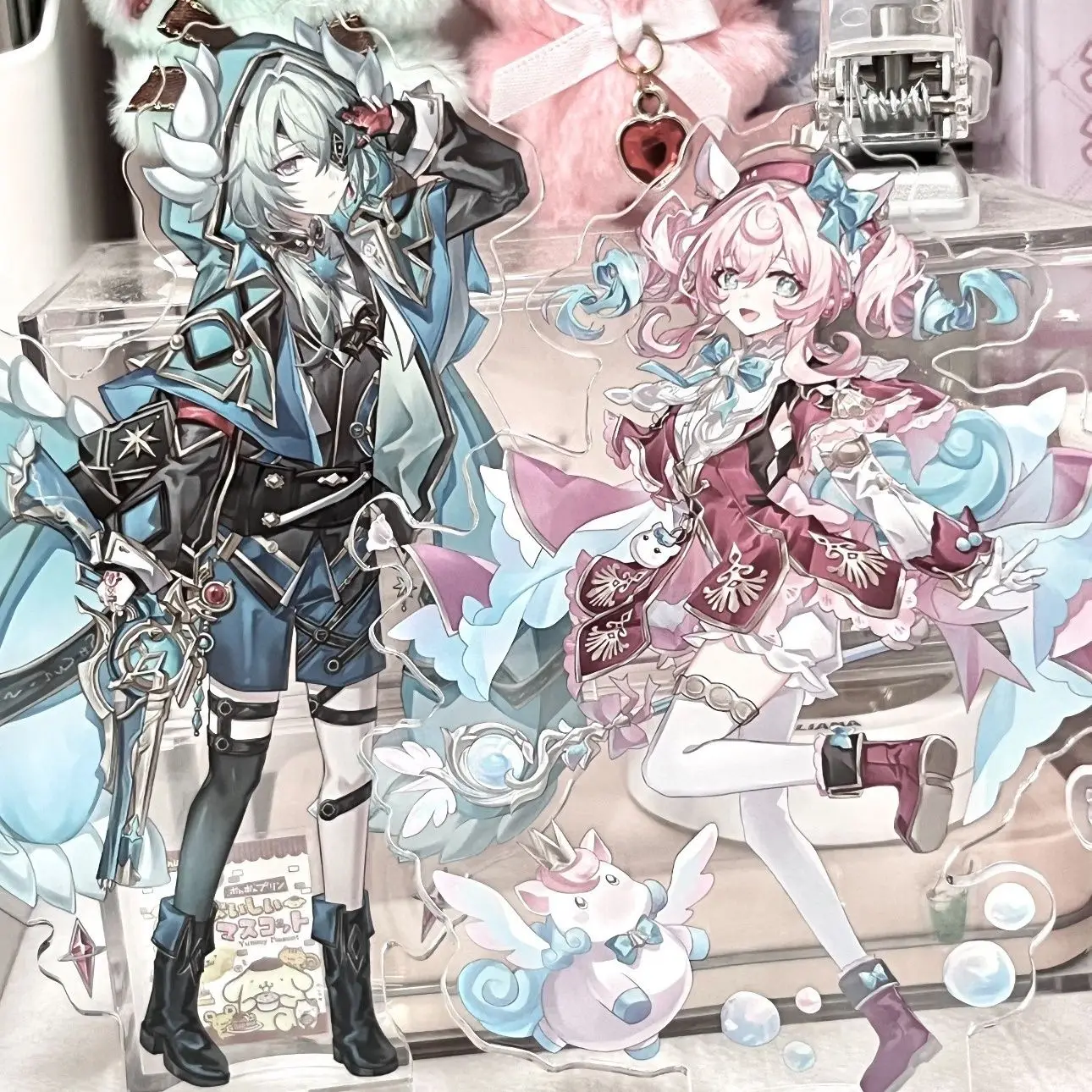 2Pcs/Set Game  Series Acrylic Stand Hyacinthia Hyacine Anaxa Anaxagoras anime peripheral Boy girl holiday gift
