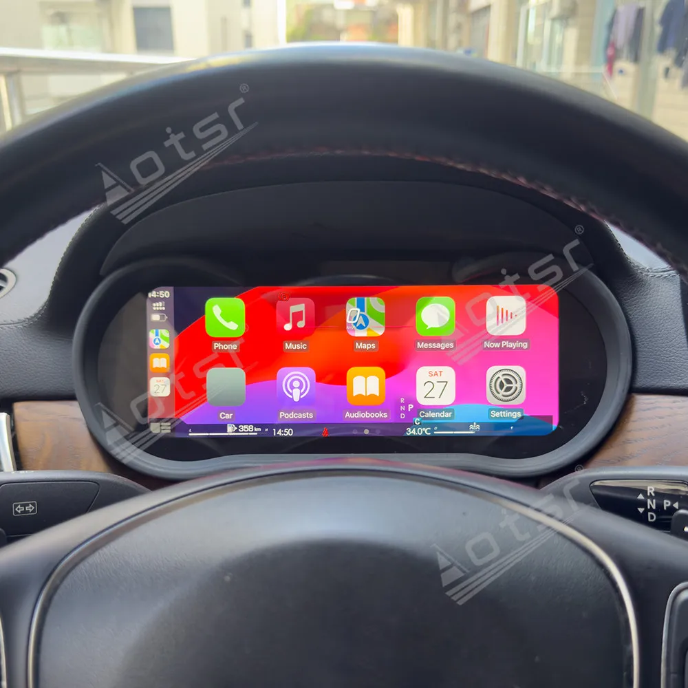 

12,3-дюймовый с Carplay для Mercedes-Benz ML/GL/GLE/GLES/G 2013-2020, автомобильный ЖК-дисплей, цифровой кластер, приборная панель, приборная панель