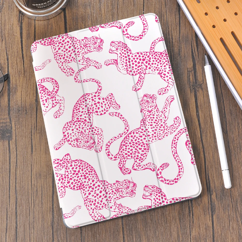 Trendy Leopard Print Tablet Pro 11 Case 2024 for iPad 10th Generation Leather Cover Mini 6 Air 3 10.2 9th 8th Funda Air 2024