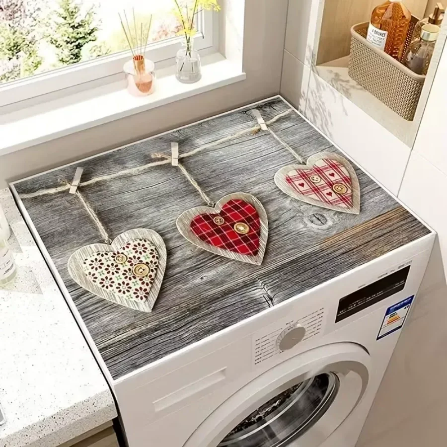 Absorbent Draining Mat Washing Machine Mat Quick-Drying Woven Topper for Washer & Dryer Reusable Water-Absorbing Protector Pad