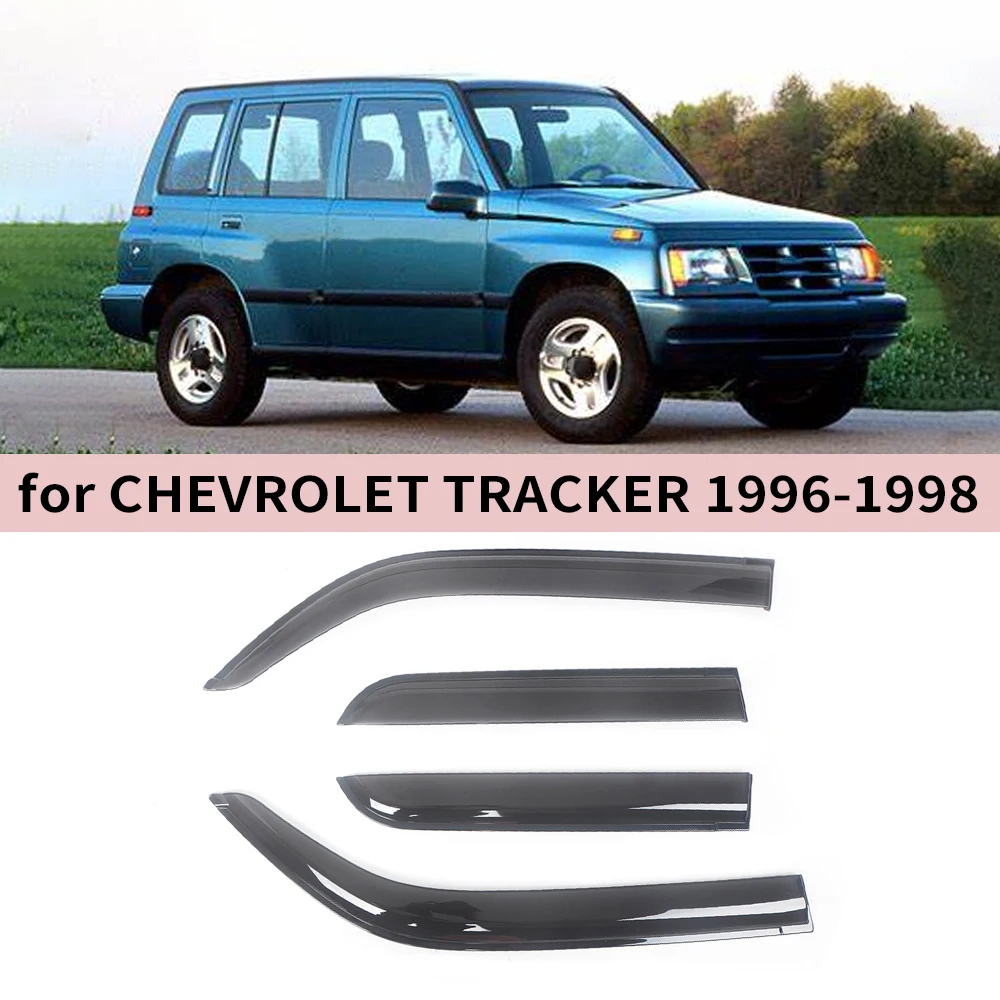

Оконный козырек для Chevrolet Tracker 4-дверный 1996, 1997, 1998, ветровые дефлекторы, защита от дождя, дверной козырек, вентиляционные шторы, вентиляционный козырек от солнца и дождя