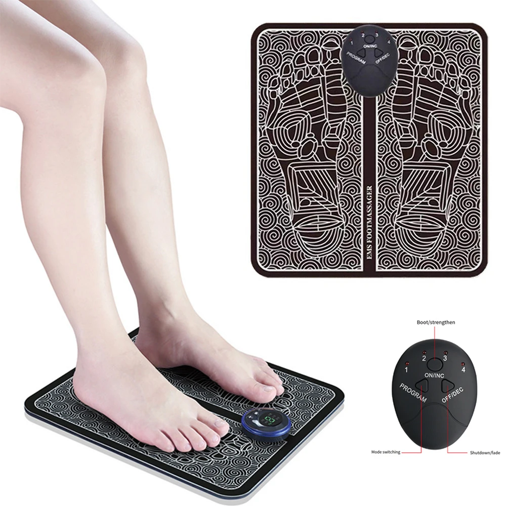 Electric Smart EMS Health Care Relaxation Fisioterapia Foot Pes Muscular Terapia Fisica Microcurrent Massage Cushion Portability