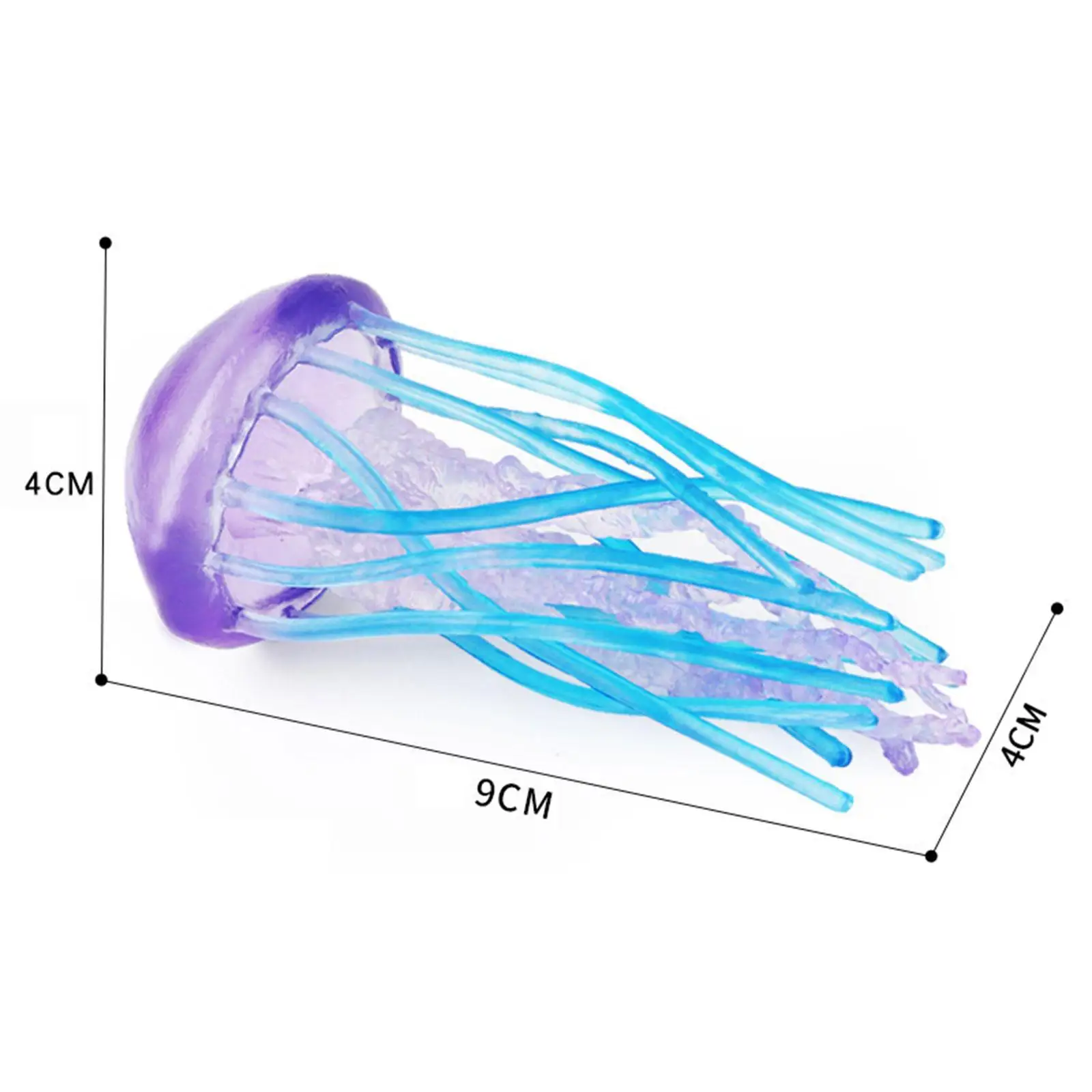 Lifelike Marine Animal Figure Toys Simulation Jellyfish Model Toy Party Favor Kids Play Toys for Collection Kids Adults Gifts