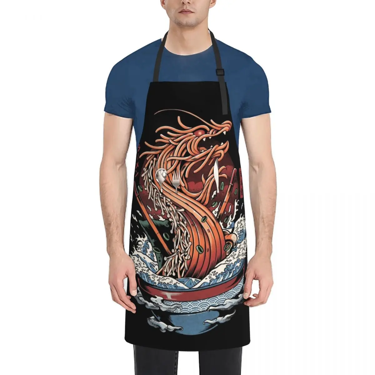 

Ramen Dragon Apron Waiter Uniforms cook wear Apron